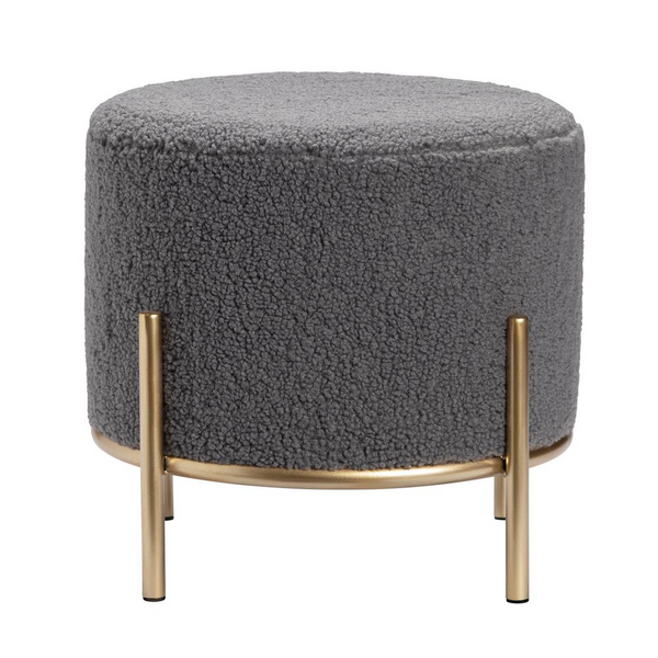 Gray Zanella Sherpa Stool