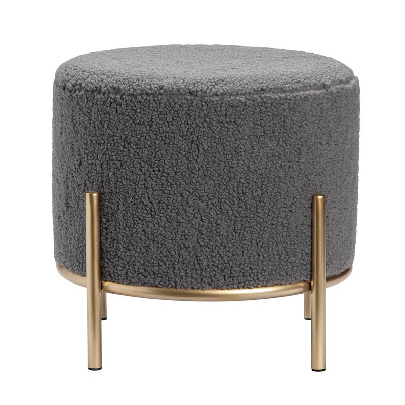 Gray Zanella Sherpa Stool