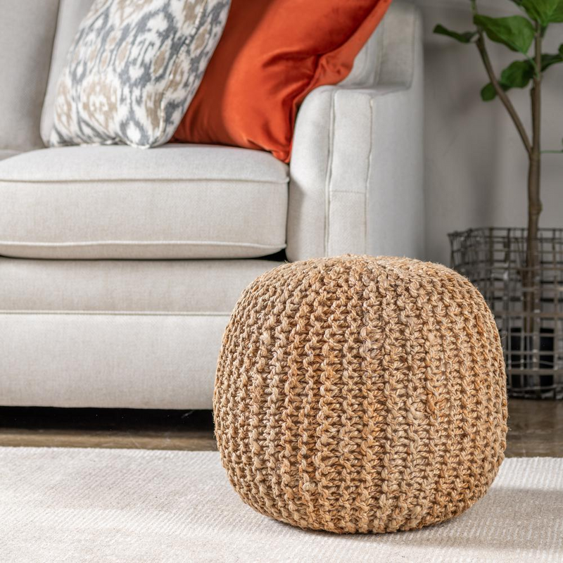 Urban Jute Handmade Pouf