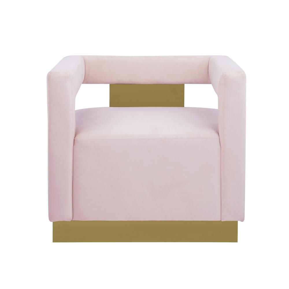 Connor Pink Velvet Upholstered Accent Chair