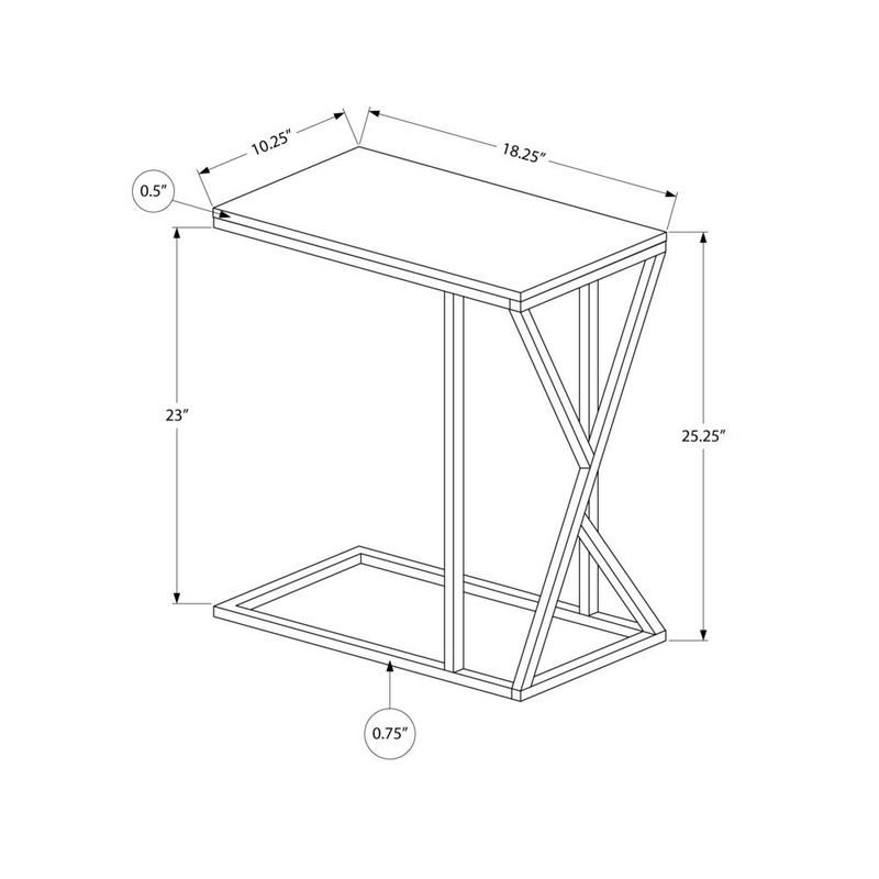 Modern Noir C-Table Fusion
