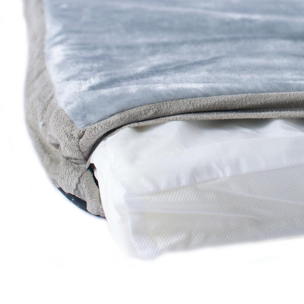 Orthopedic Gray/Sage Green Large Memory Foam Pet Bed