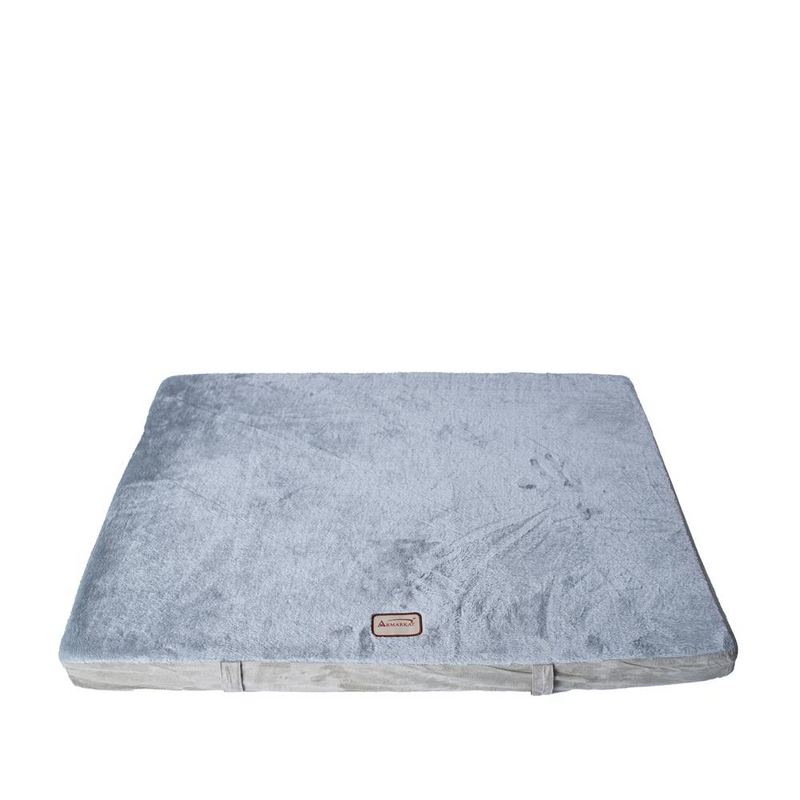Orthopedic Gray/Sage Green Large Memory Foam Pet Bed