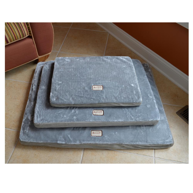 Orthopedic Gray/Sage Green Large Memory Foam Pet Bed