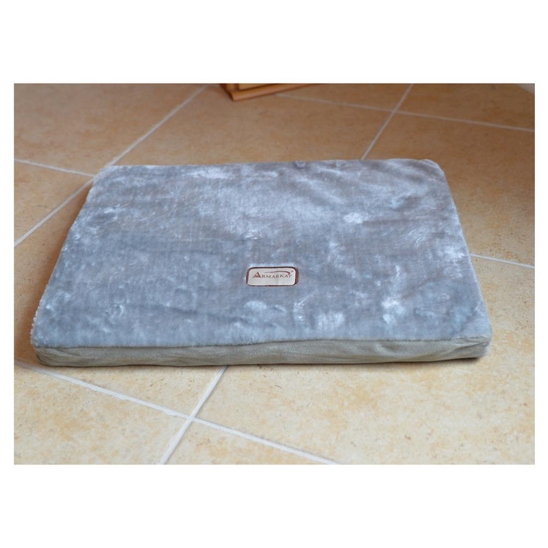 Orthopedic Gray/Sage Green Large Memory Foam Pet Bed