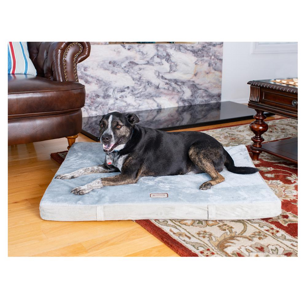 Orthopedic Gray/Sage Green Large Memory Foam Pet Bed