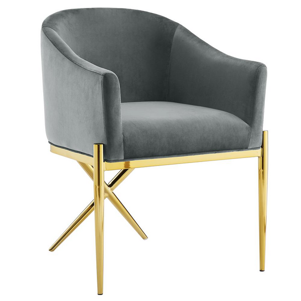 Dalton Gray Velvet Dining Chair
