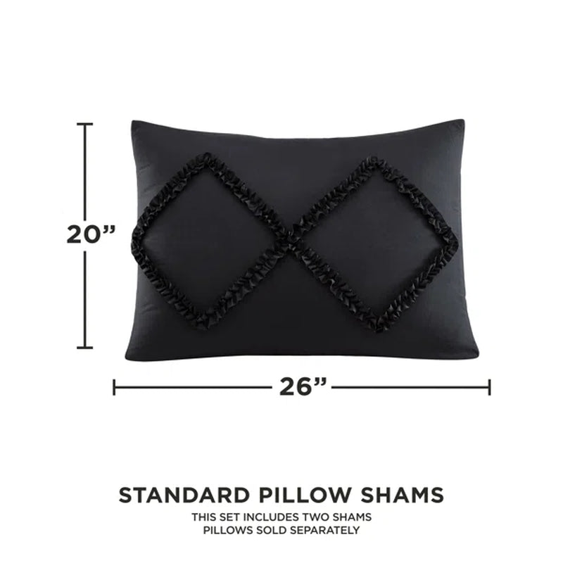 Juicy Couture Black Diamond Microfiber Reversible Comforter Set