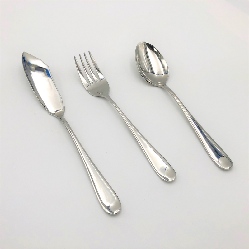Stainless Steel Serving Fork And Knife And A Large Fish Knife Set Of 3 Pieces Great For Entertaining