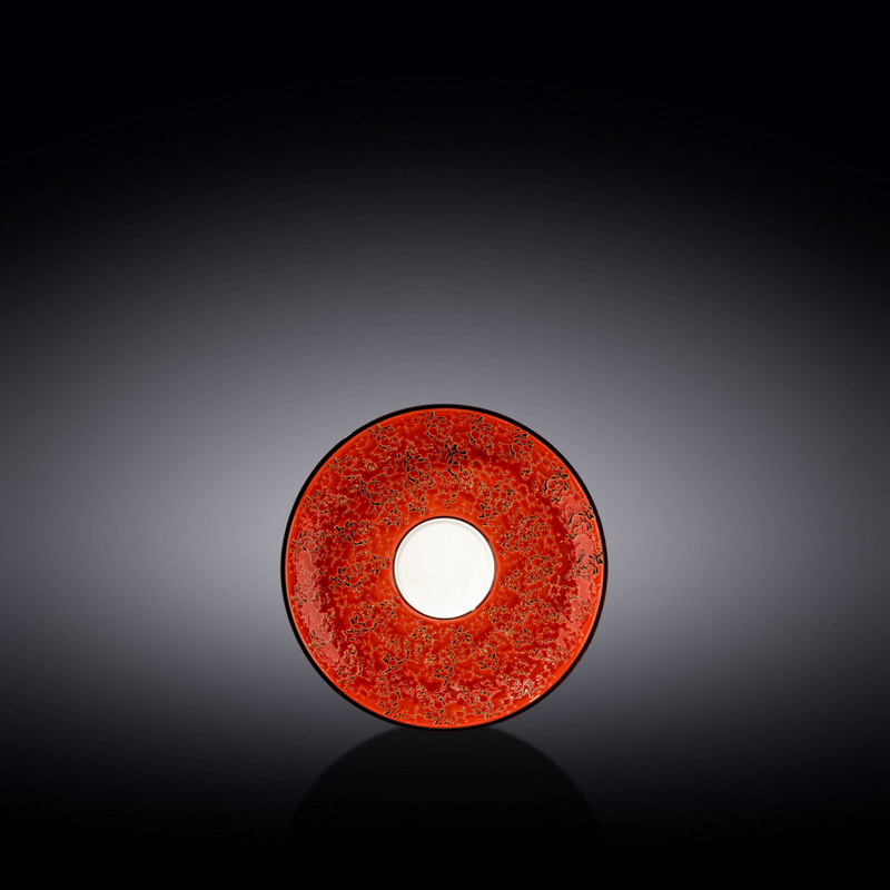 Red Porcelain Saucer 4.5" | 11 CM