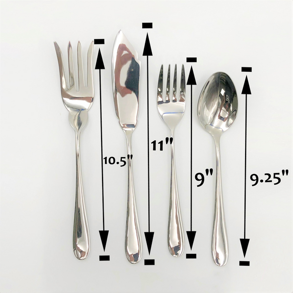 WILMAX Stainless Steel 4-pc. Large Serving Set