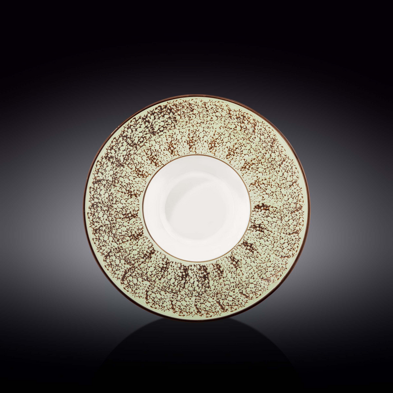Pale Green / Pstachio Porcelain Deep Plate 9.5" | 7 Fl Oz