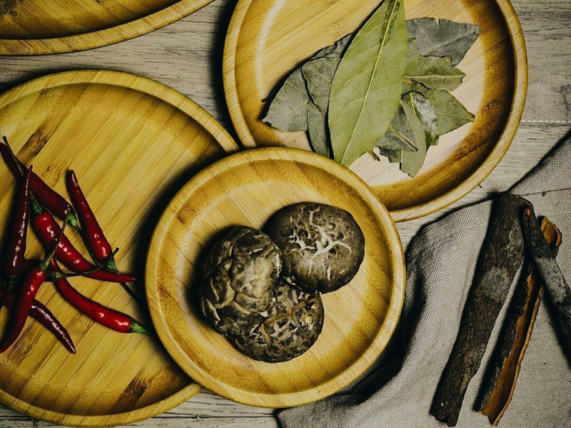 Bamboo Round Plate 7" | For Appetizers / Barbecue