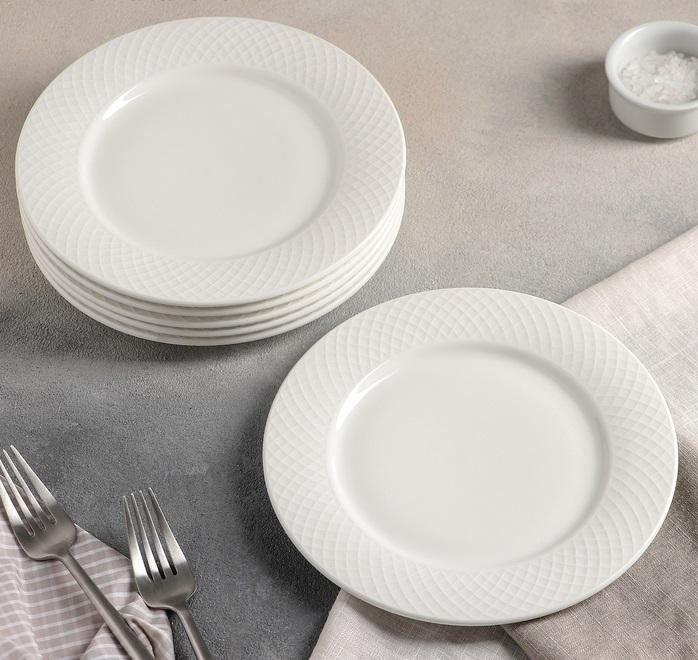WILMAX Fine Julia Porcelain 24 Piece Dinnerware Set For 6