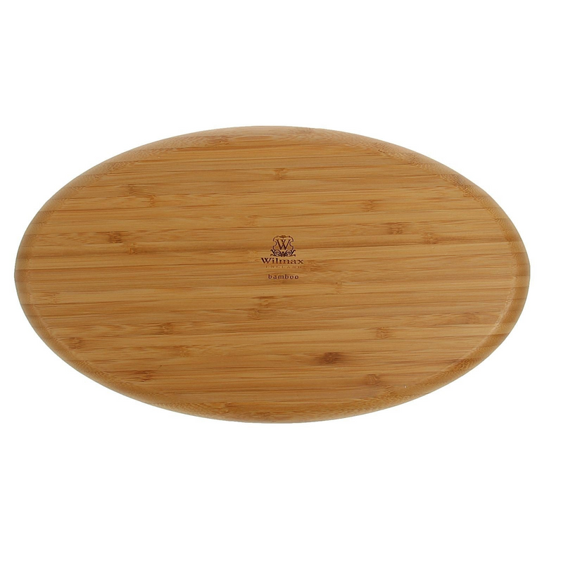 Bamboo 3 Section Platter 14" X 8" | For Appetizers / Barbecue / Burger Sliders
