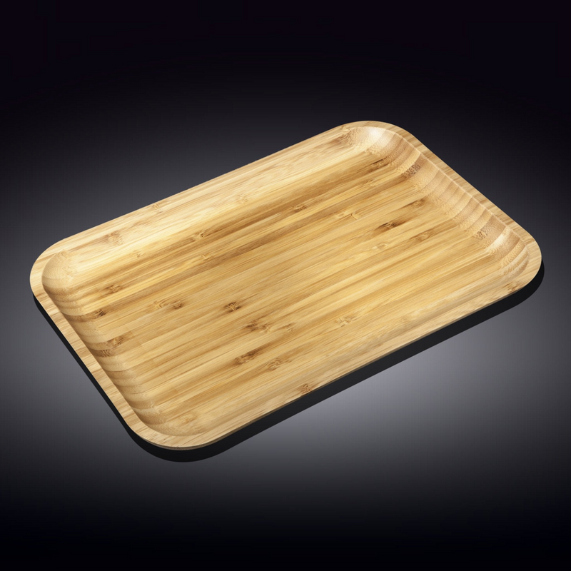 Bamboo Platter 14" X 10" | For Appetizers / Barbecue / Steak