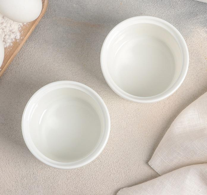 WILMAX White Ramekin 3.5" X 2.5" | 9 Fl Oz