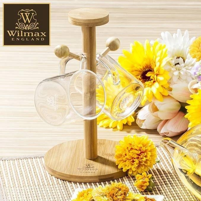 WILMAX Bamboo Mug Tree | 8.25" X 5" | 21 X 12.5 Cm