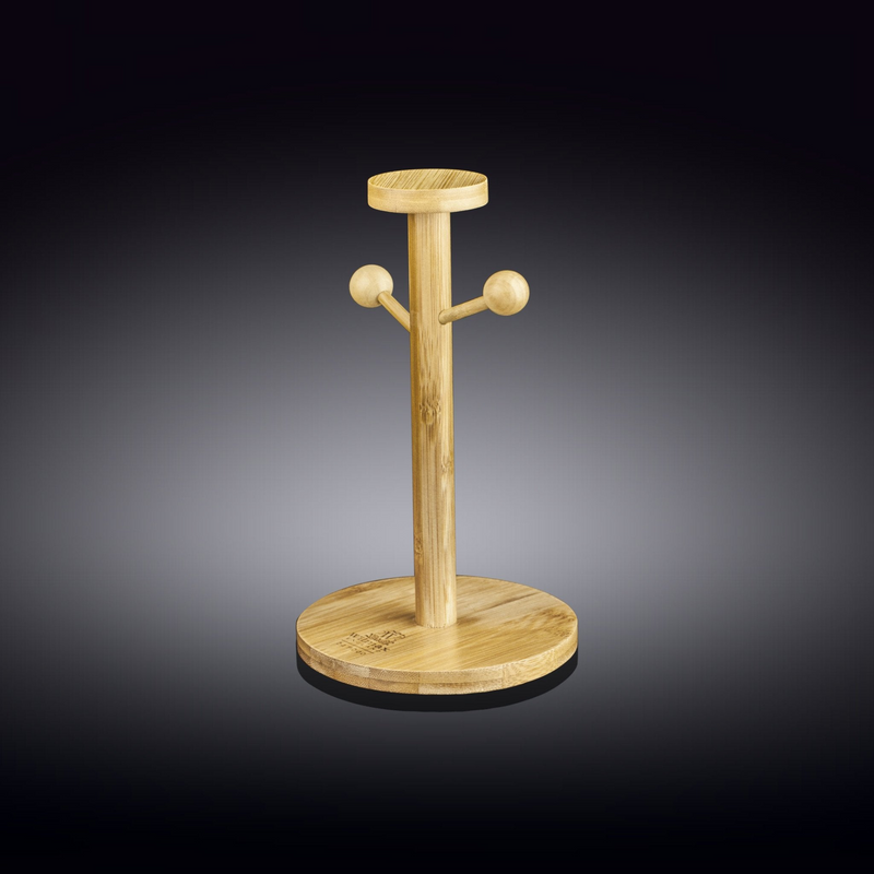 WILMAX Bamboo Mug Tree | 8.25" X 5" | 21 X 12.5 Cm