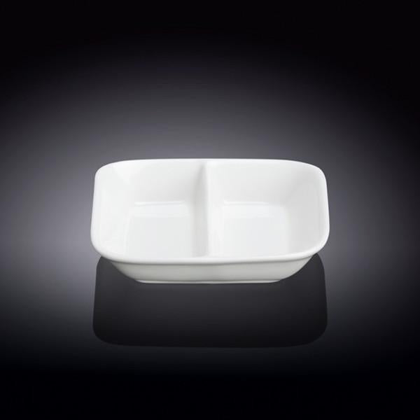 Rectangle White Soy Dish 3.25" X 3.25" |