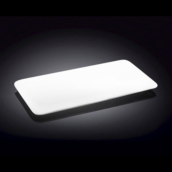 White Rectangle Flat Platter 12" X 6.5" | 30 X 16 Cm