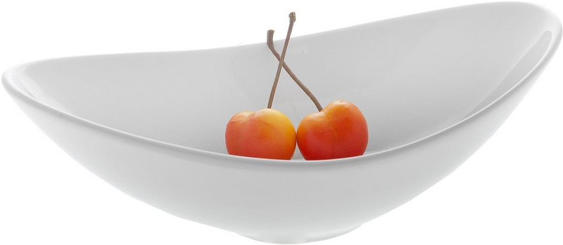 White Sauce Dish 8" X 4.7'' X 2.5'' |