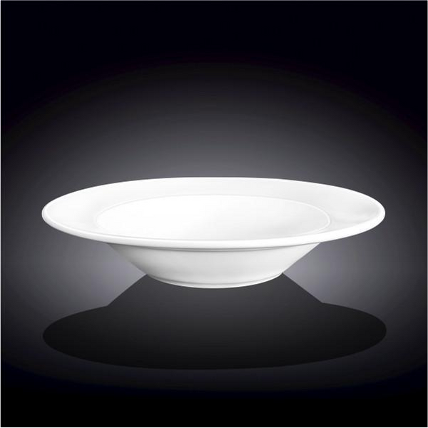 Professional Rolled Rim White Deep Plate 9" | 14 Oz