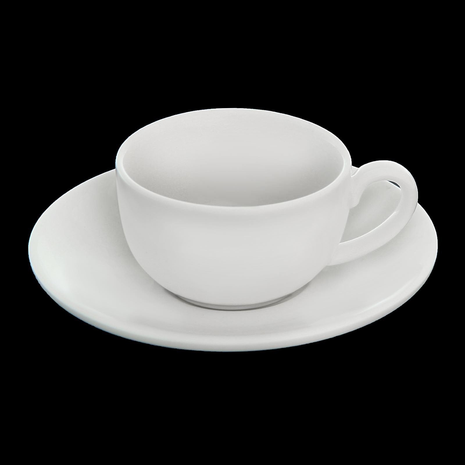 White 3 Oz | 100 Ml Coffee Cup & Saucer