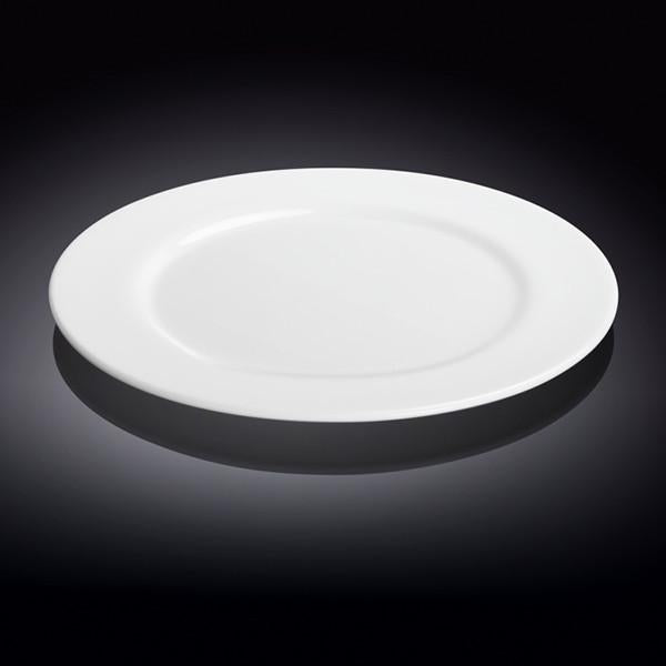 Professional Rolled Rim White Dinner Plate 11" | 28 Cm