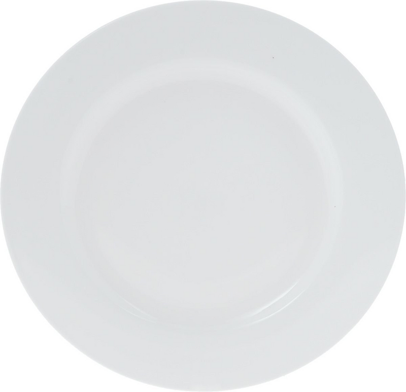 Professional Rolled Rim White Dinner Plate 11" | 28 Cm