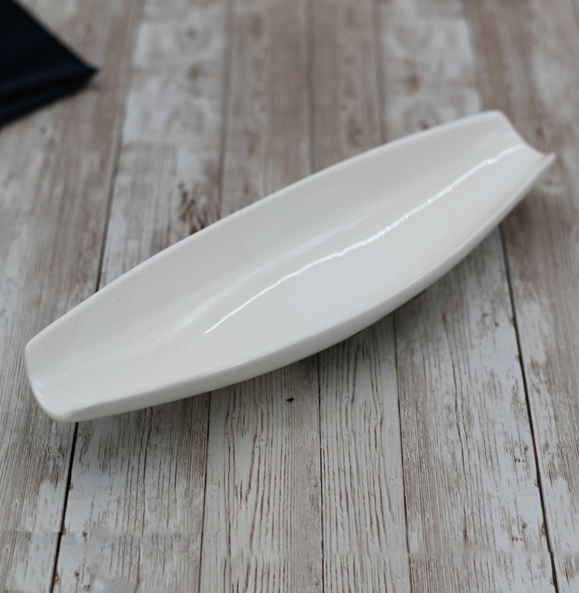 White Celery Tray / Dish 10" | 26 Cm