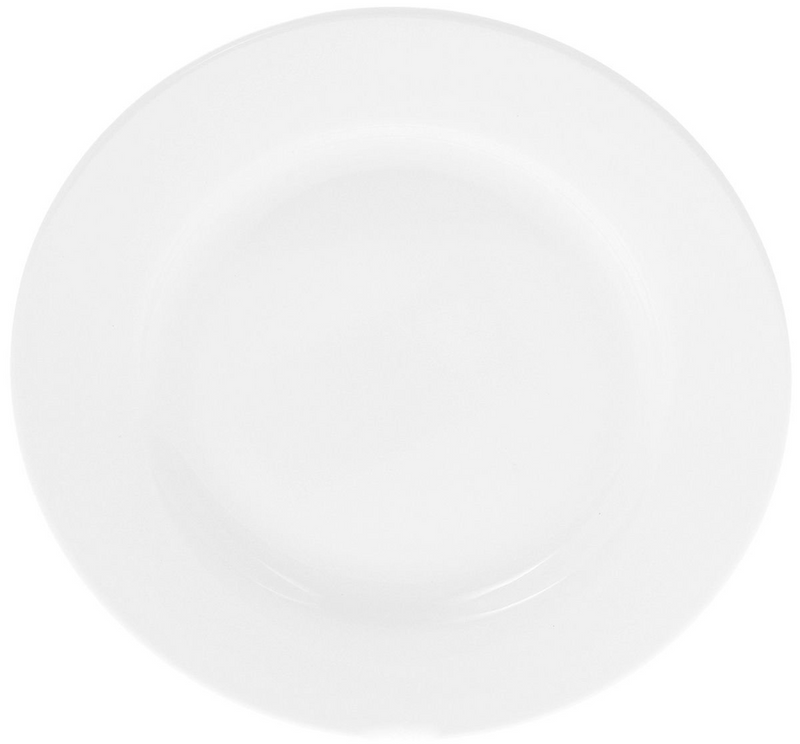 Professional Rolled Rim White Bread Plate 6" | 15 Cm