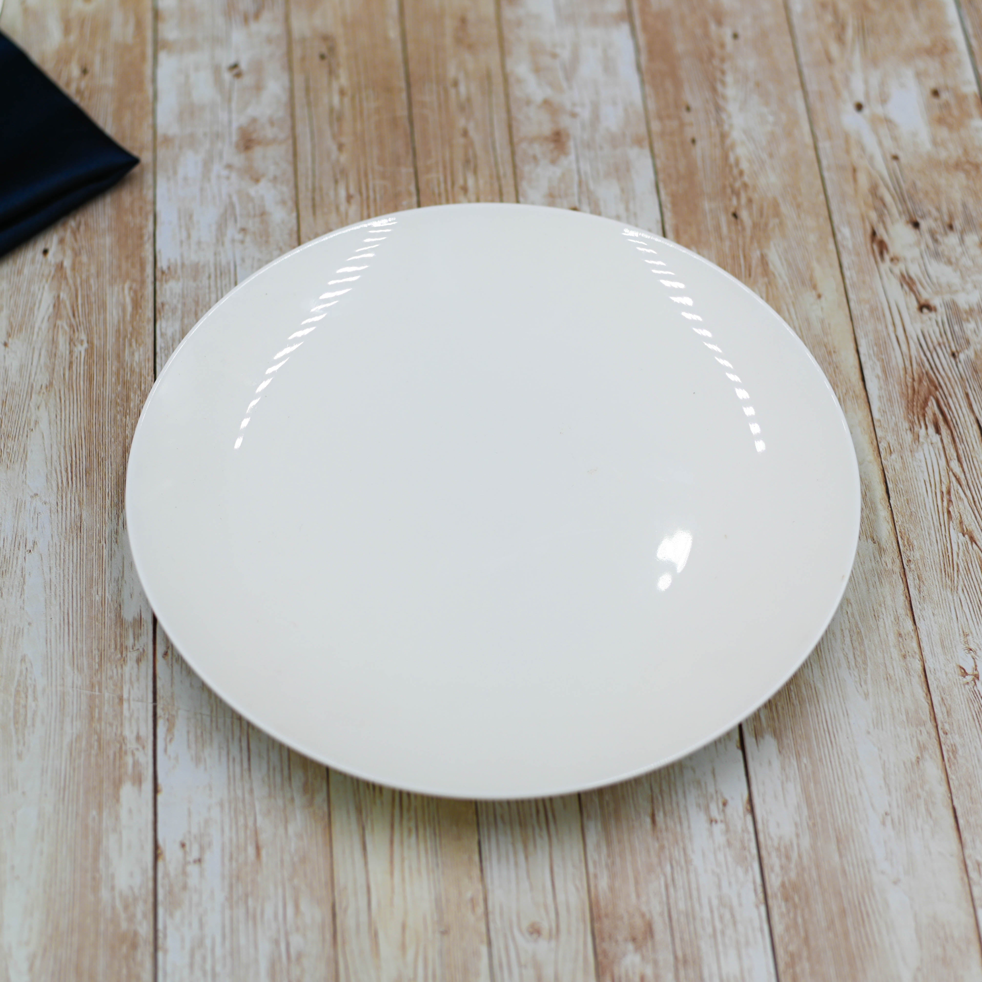White Round Deep Plate 9" | 23 Cm