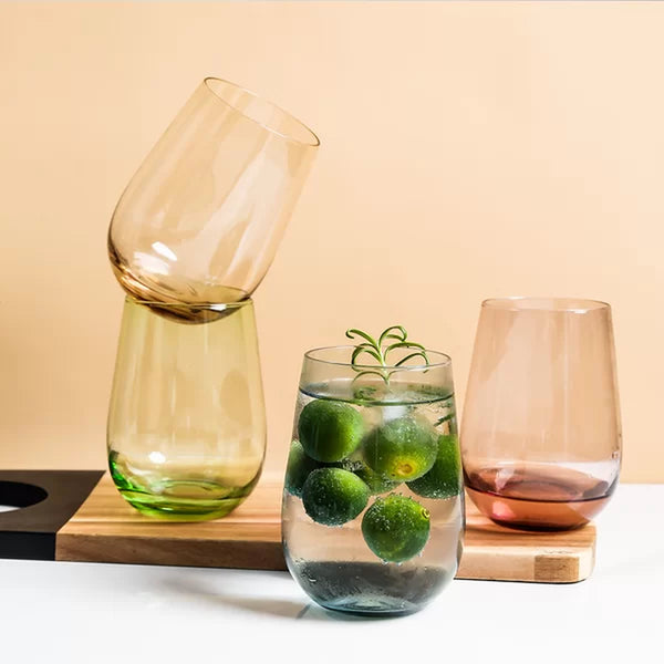 4 - Piece 16.74Oz. Glass All Purpose Wine Glass Glassware Set