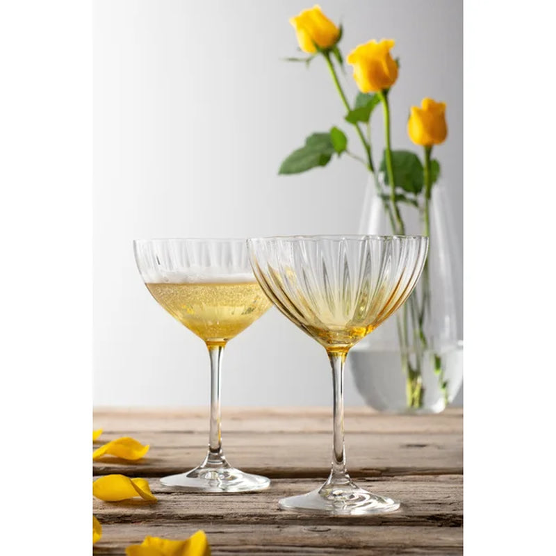 Eufaula 2 - Piece 11.8Oz. Glass Martini Glass Glassware Set