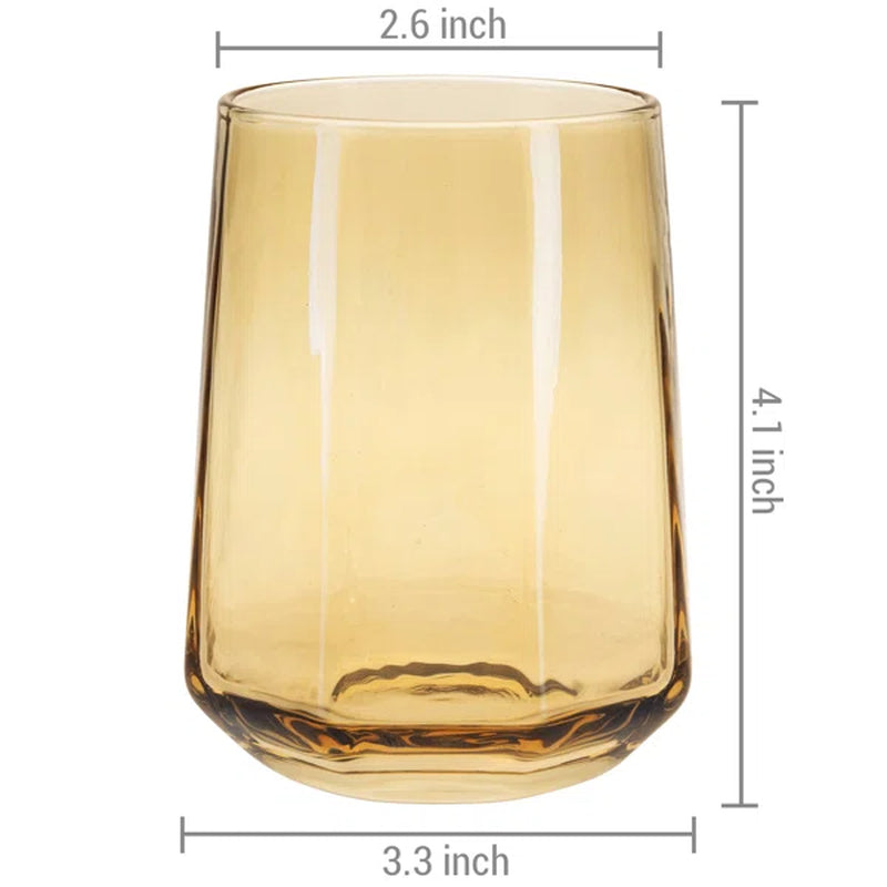 Elguja 4 - Piece 12Oz. Glass Glassware Set