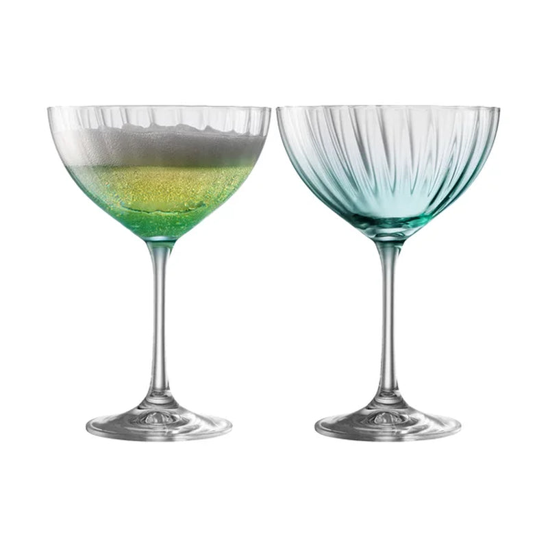 Eufaula 2 - Piece 11.8Oz. Glass Martini Glass Glassware Set